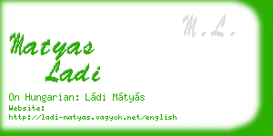matyas ladi business card
